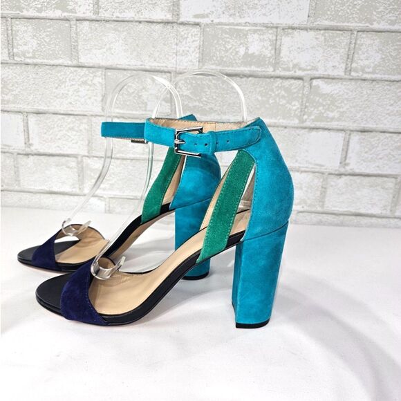 Botkier Gianna Colorblock Sandal Ultramarine Combo Size 8.5 - Picture 3 of 10